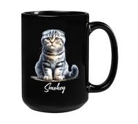 Gatto Scottish Fold Tazze Di Caffè Novità Tazze Da Tè Divertenti Tazza Mug Regali Divertenti Per Anniversario Colleghi Ragazze 330Ml