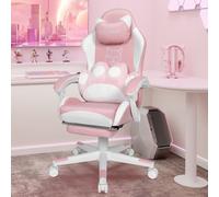 Gatto Sedia Gaming con Massaggio Sedia da Ufficio Ergonomica Carico 150 Kg