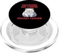 Gatto senza figli signore contro il fascismo divertente umorismo politico PopSockets PopGrip per MagSafe