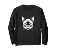Gatto Siamese Gatto Siamese Cat Siamese Dolce Gatto Maglia a Manica