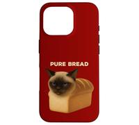 Gatto Siamese Pane Puro Divertente Pane Appena Sfornato Pane Gatto Custodia per iPhone 16 Pro