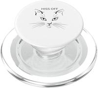 Gatto sibilo divertente gatti sarcastici amanti dei gatti. PopSockets PopGrip per MagSafe