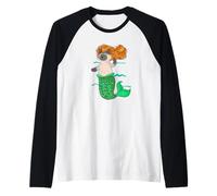 Gatto Sirena per Gatti e Gli Amanti dell'Oceano Maglia con Maniche Raglan