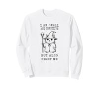 Gatto Sono Piccolo e sensibile Ma Anche combattimi Divertente Felpa