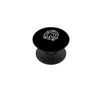 Gatto spaventato sotto la coda stellata Y2K anni '90 simpatico design spaventoso PopSockets PopGrip Adesivo
