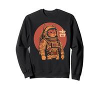 Gatto spaziale buona fortuna giapponese anni '50 retrò estetica Kawaii Felpa