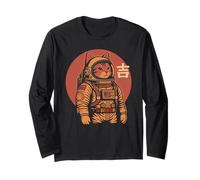 Gatto spaziale buona fortuna giapponese anni '50 retrò estetica Kawaii Maglia a Manica