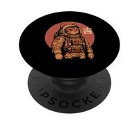Gatto spaziale buona fortuna giapponese anni '50 retrò estetica Kawaii PopSockets PopGrip Adesivo
