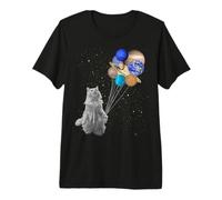 Gatto Spaziale - Pianeti nel Sistema Solare con Plutone Maglietta Premium