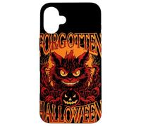 Gatto spettrale con zucca dimenticata Halloween Design Kids Custodia per iPhone 16 Plus