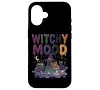 Gatto Stregato Di Halloween Cauldron Magic Custodia per iPhone 16
