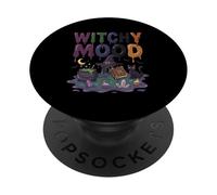 Gatto Stregato Di Halloween Cauldron Magic PopSockets PopGrip Adesivo