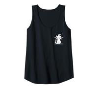 Gatto Streghe Nere Halloween Canotta, Donna, Nero, L