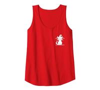 Gatto Streghe Nere Halloween Canotta, Donna, Rosso, L