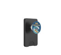 Gatto Surfista - Gatto surf sull'onda disegno animale divertente PopSockets PopWallet per MagSafe