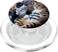 Gatto Tatuaggio Gatto Divertente Meme Inchiostro Kitty Umorismo Tatuatore PopSockets PopGrip per MagSafe