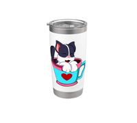 Gatto Tazza Bicchiere termico in acciaio inox doppia parete