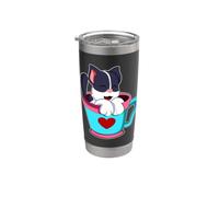 Gatto Tazza Bicchiere termico in acciaio inox doppia parete