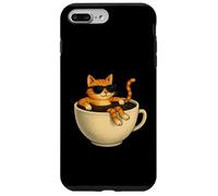 Gatto Tazza di Caffè Cool Pool Divertente Chill Kitty Occhiali Da Sole Caffè Custodia per iPhone 7 Plus/8 Plus