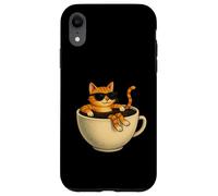 Gatto Tazza di Caffè Cool Pool Divertente Chill Kitty Occhiali Da Sole Caffè Custodia per iPhone XR