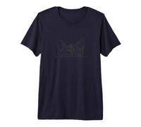 Gatto timido Maglietta Premium