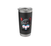 Gatto Transgender Bandiera Transessuale Transessualità Transessuale LGBT Bicchiere termico in acciaio inox doppia parete