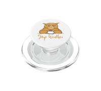 Gatto triste meteo zuppa PopSockets PopGrip per MagSafe