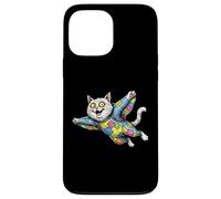 Gatto tuta alare volante Airborne giocoso Felino Graphic Novità Custodia per iPhone 13 Pro Max