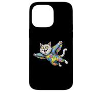Gatto tuta alare volante Airborne giocoso Felino Graphic Novità Custodia per iPhone 14 Pro Max