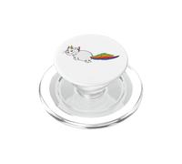 gatto unicorno grasso coda arcobaleno PopSockets PopGrip per MagSafe