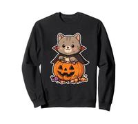 Gatto Vampiro in Zucca con Caramelle Felpa