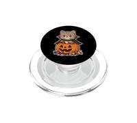 Gatto vampiro in zucca con caramelle PopSockets PopGrip per MagSafe