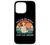 Gatto Vintage Scusa Me Mentre Mangio Gelato Retro Gelato Custodia per iPhone 15 Pro Max