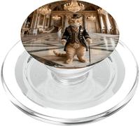 Gatto vittoriano Gentleman Palace Elegante Interni Classici PopSockets PopGrip per MagSafe