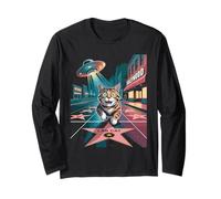 Gatto Walk of Fame Gattino LA Los Angeles UFO Alien Maglia a Manica