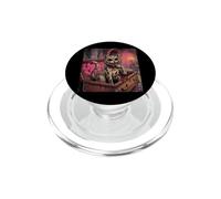 Gatto Zombie Ghoul Non Morti Vampiro Bara Spaventoso Haunted Horror PopSockets PopGrip per MagSafe