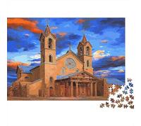 Gattotedrale di San Francesco 1000pcs (75x50cm) - Cielo azzurro Puzzle Per Adulti GioGattotolo Fai-da-te
