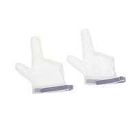 Gatuida 1 Paio Bite di dito smettila di succhiare il dito ai protettore tappo guanti neonato mano protezioni per il pollice per ventose guanti per succhiare il pollice nylon bianca