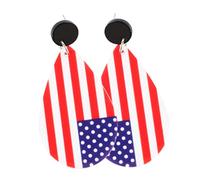 Gatuida 1 Paio Di Orecchini Geometrici Con Bandiera Stelle E Strisce Orecchini Patriottici Pendenti Orecchini Rossi Per Donne Accessori Per Le Orecchie
