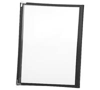 Gatuida 1 Pezzo Porta Menu Trasparente PVC con Copertina Raccoglitore Sciolti per Ristoranti e Catering Adatto per Menu e Depliant Resistente All Pagine e Facciate