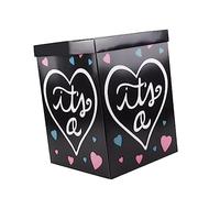 Gatuida 1 Scatola Rivelare La Scatola Dei Palloncini Primo Ragazza Ragazzo Palloncino Compleanno Rivelare Il Genere Numero Suo Svelare Scatoline Trasparenti Carta Black