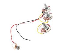 Gatuida 1 set Cablaggio per Chitarra Elettrica con Potenziometri e Bk Completo Parti per Chitarra Resistente e Facile da Installare Strumento Musicale per Musicisti