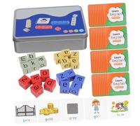 Gatuida 1 Set Carte Con Parole Ortografiche Tessere Di Lettere Per Fonetica e Ortografia Schede Flash Alfabetiche Giochi Di Alfabeto Gioco Di Ortografia Giocattoli Alfabeti Di Legno