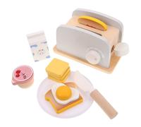 Gatuida 1 set di accessori da cucina per giocare a fare finta di fare il pane con marmellata e pane, giocattolo per la casa delle bambole, di macchina per la colazione in miniatura