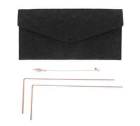 Gatuida 1 set di bacchetta da rabdomante in ottone - pendolo da rabdomante con borsa in feltro - per la caccia ai fantasmi Oro Sì No Domande Essenziali per la caccia al spirituale