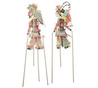 Gatuida 1 set di marionette cinesi tradizionali - burattini fai da te in miniatura, accessori per il teatro delle ombre per ragazzi e ragazze, attività artigianali per famiglie