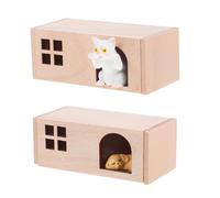 Gatuida 1 set di miniature per case di cani, piccoli cuccioli di cane, figure di animali, decorazioni per la casa, scrivania, giardino delle fate, decorazioni per torte, regalo di compleanno per