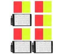 Gatuida 1 Set di Portafoglio e cartellino di penalità per Arbitro di Calcio - Cartellini Rossi e Gialli per Arbitro Sportivo e Fogli dei punteggi - Kit Ufficiale di penalità per Le Partite di Calcio