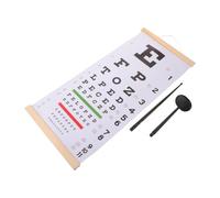 Gatuida 1 set di tabelle per il test dell'acuità visiva, poster per il | Tabella per l'esame della vista con puntatore manuale, poster per test in clinica, esposizione a parete in ospedale, 22,4