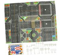 Gatuida 1 Set Giocattoli Educativi con Stradali e Mappa della per Insegnare La Sicurezza AI per Sviluppo Infantile e Apprendimento dei